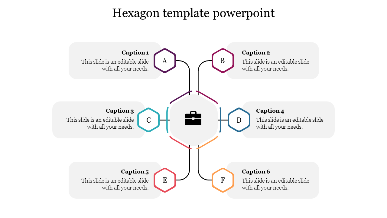 hexagon template powerpoint